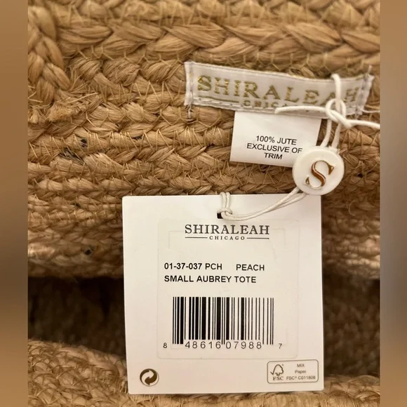 ⚜️💛⚜️Shiraleah Aubrey small pompom Jute Bag Bohemian - Picture 8 of 17